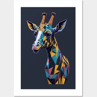 Giraffe wpap art Posters and Art